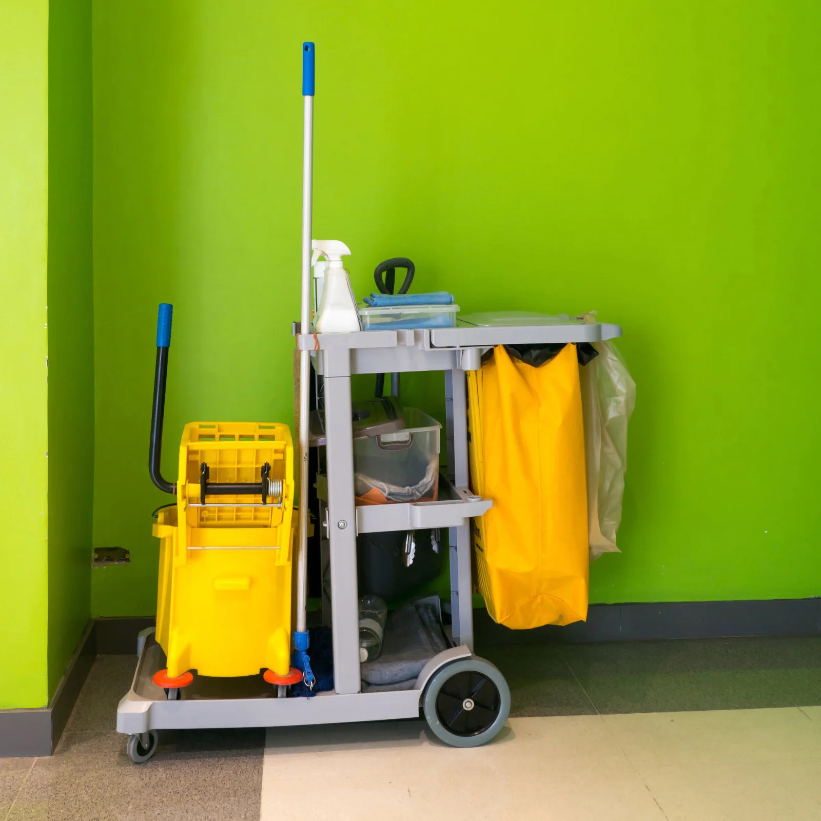 

Trash Can for Car Canvas Bag Janitorial Cart Pouch Clean Garbage Cleaning Trolley Housekeeping Replacement Work