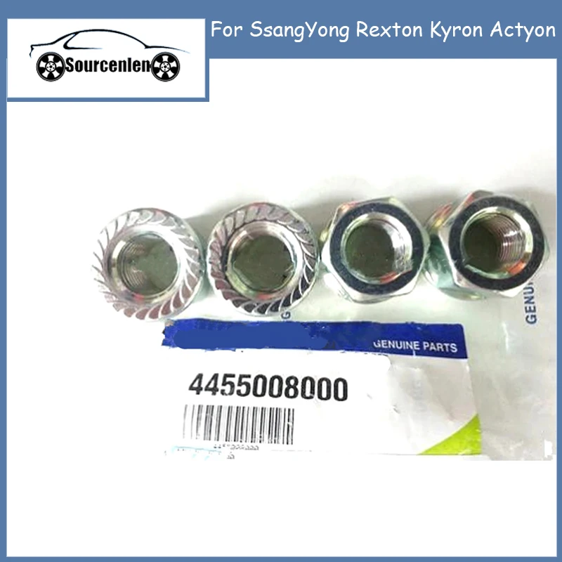 

4Pcs Genuine Lower Suspension Nut for SsangYong Rexton Kyron Actyon OEM 4455008000