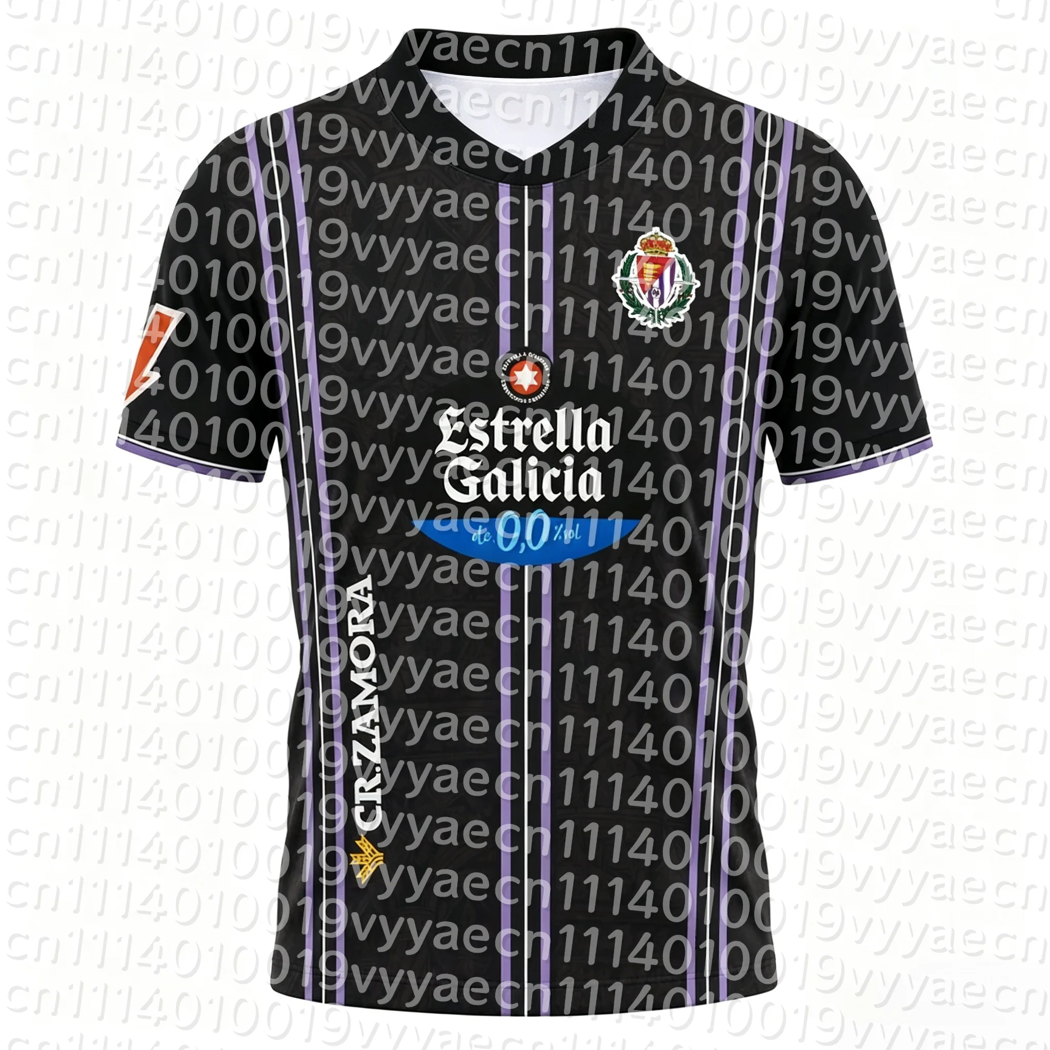 26-27 Valladolid Style Family Matching Outfits Soccer Jersey Summer Casual Short Sleeve Football T-Shirt Men Women Kids Clothes