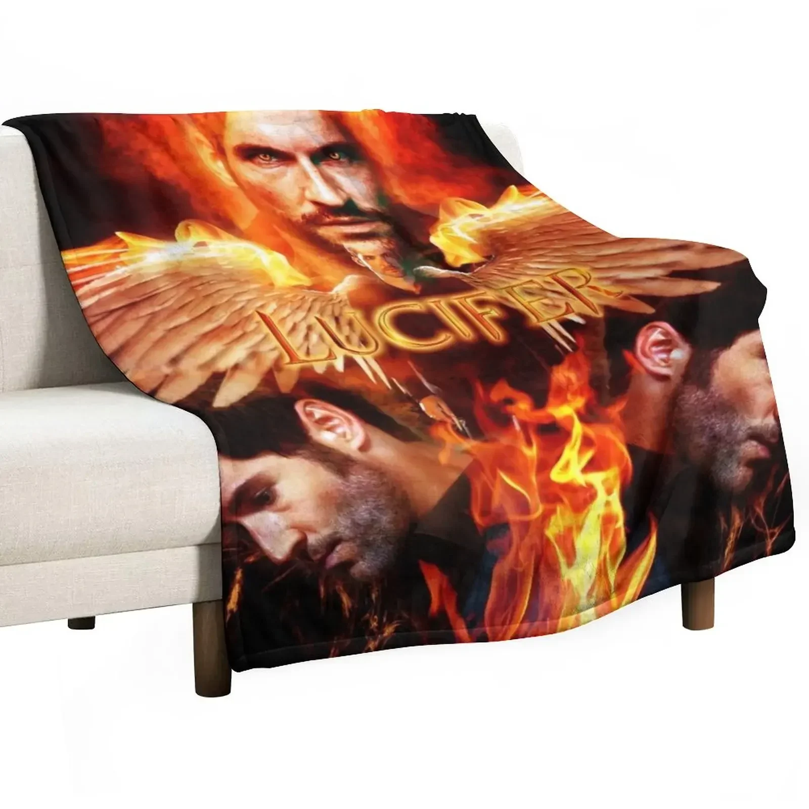 

Lucifer Fire Wings Throw Blanket Moving christmas gifts Luxury Throw Blankets