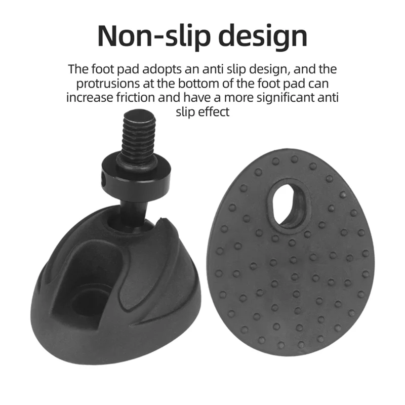 AA08-استبدال أجزاء-مجموعة وسادة الساق ثلاثية القوائم Monopod مكونة من 3 قطع وسادة قدم ثلاثية القوائم عالمية مطاطية غير قابلة للانزلاق مع فتحة لولبية 3/8 بوصة