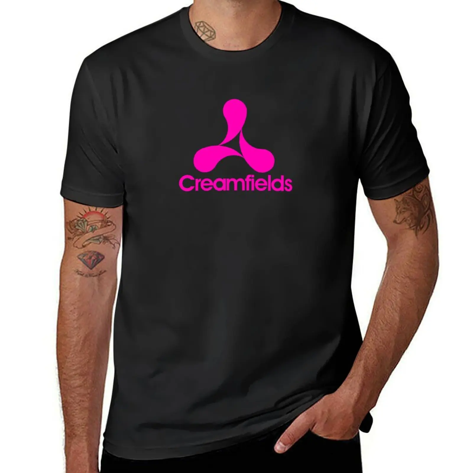 

Creamfields festival pink edition - original design T-Shirt customs vintage clothes new edition plus size tops mens t shirts