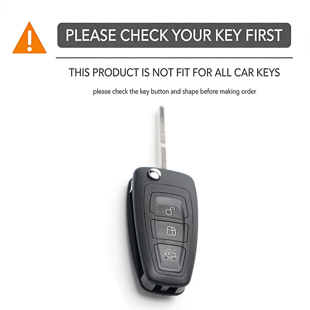 Silicone Key Case Cover For Ford Ranger C-Max S-Max Focus Galaxy Mondeo Transit Tourneo Custom Keyless Fob Shell Protector