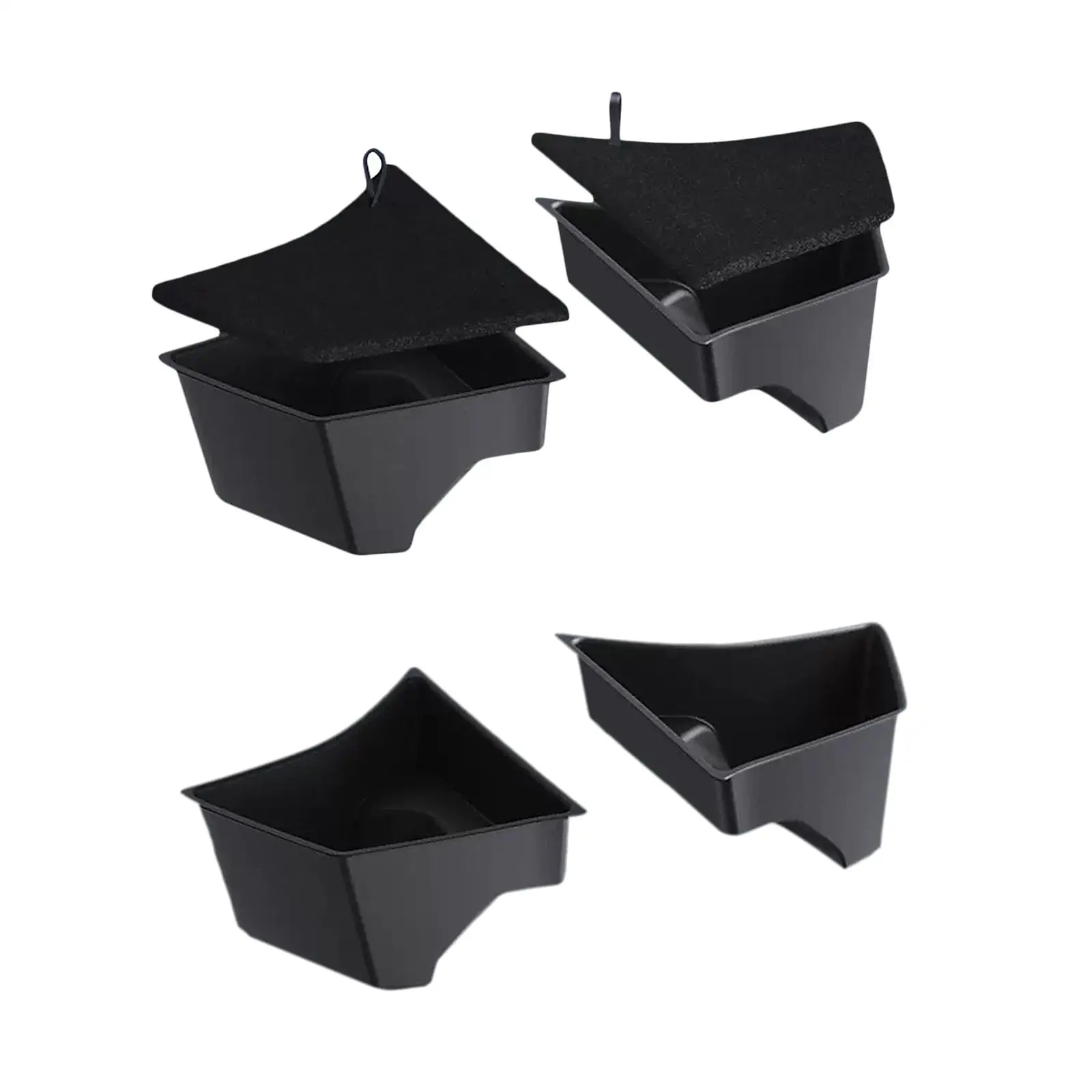 

Rear Trunk Organizer Storage Box TPE Material Layered Storage Protector for Model