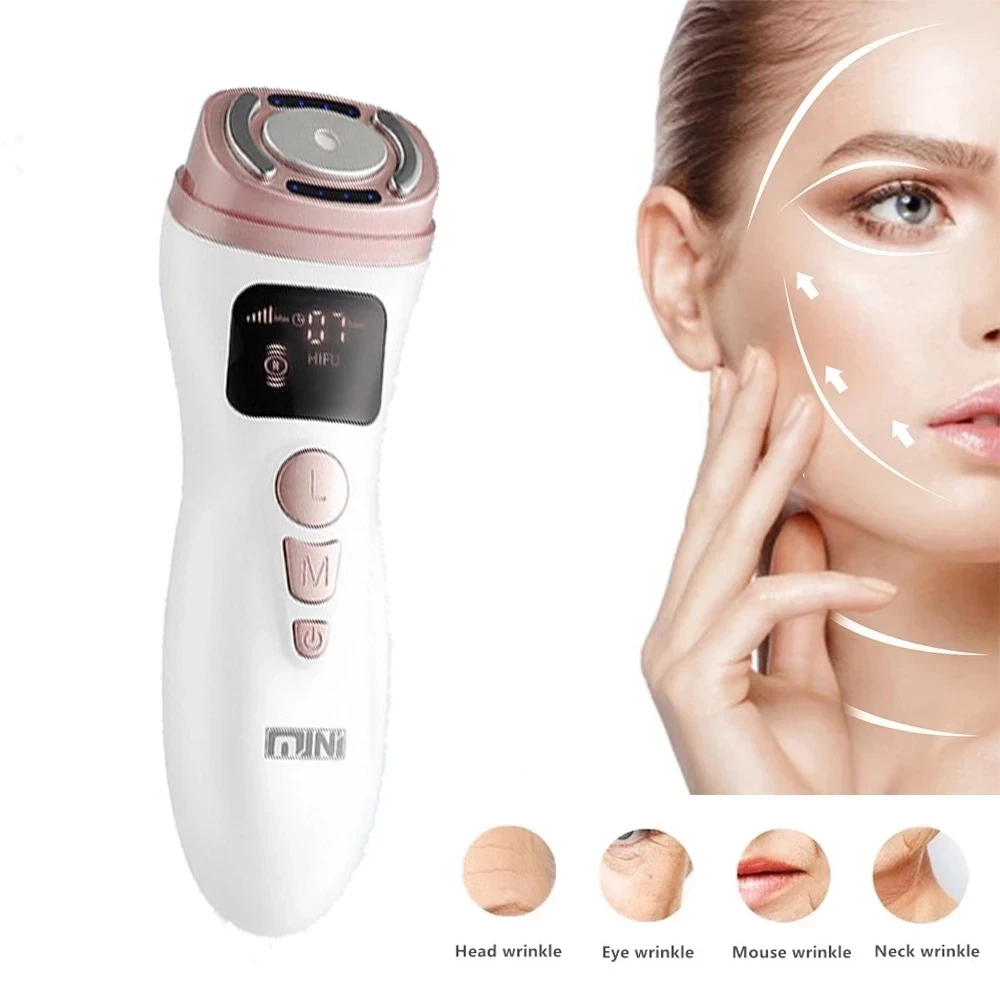 2023 Mini HIFU 2.0 Generation Original EMS RF Ultrasonic Rejuvenation Tighten Lifting Therapy Skin Facial Care LED Anti Wrinkle