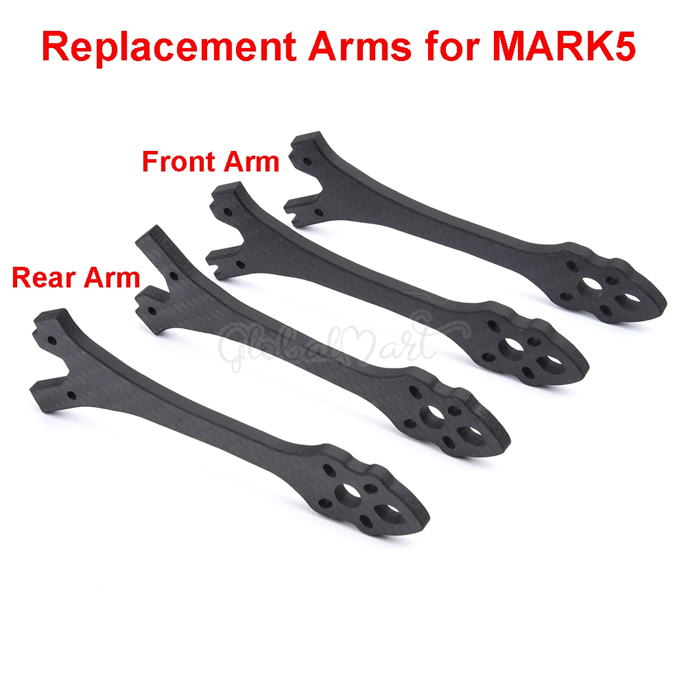 Carbon Fiber Replacement 5mm Arm Spare Parts For MARK5 Mark 5 5Inch FPV RC Frame Drone Quadcopter