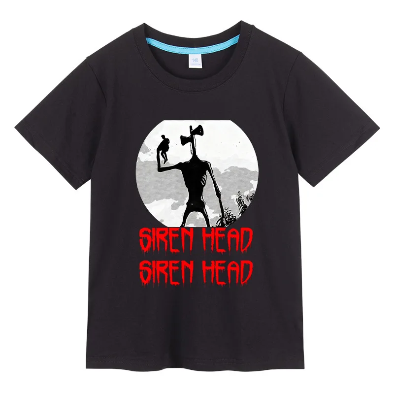 Child Siren Head tshirt Sirenhead Short Sleeve Boys Girls T-Shirt Siren Head fan scp Print Kids Cotton t-shirt Tops gift