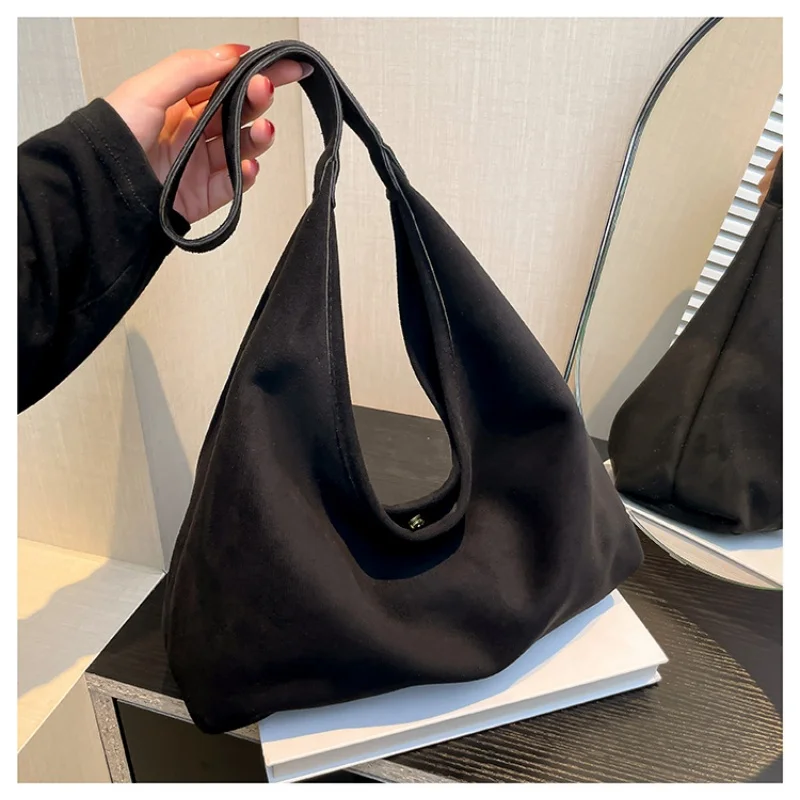 

Women Suede Shoulder Bag with Zipper Hobo Bags Large Capacity Handbag Slouchy Bag Commuter Travel Bag Purses and Handbags