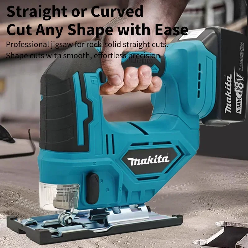 makita-djv182z-brushless-jigsaw-electric-jig-with-saw-blade-cordless-barrel-handle-jigsaw-no-battery-power-tool