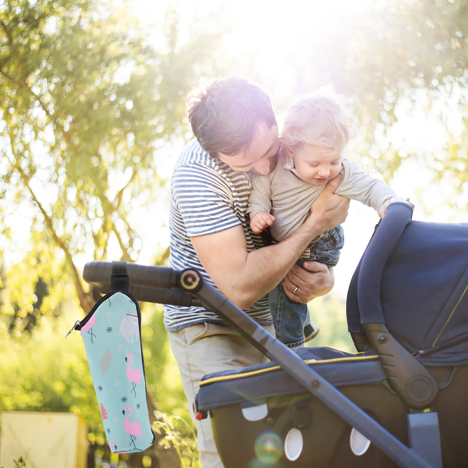 BiSantos double avec sacs thermiques, lait en polyester, essentiel pour bébé