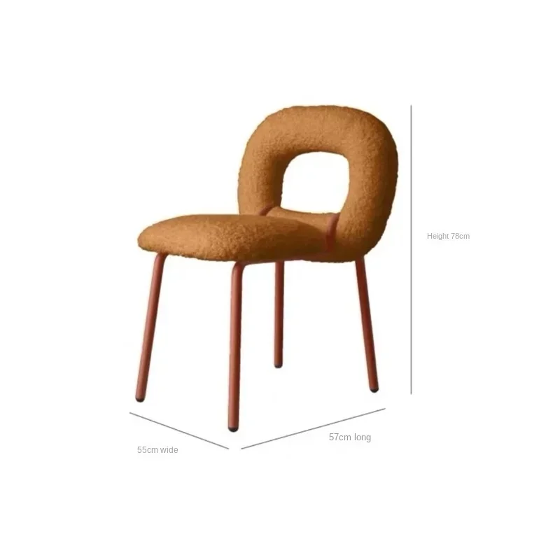 لـ Haushalt Nordischen Designer Donut Stuhl Modernen Minimalist Esszimmers Tuhl Design مكياج الرياح Hocker Samt Sillas C