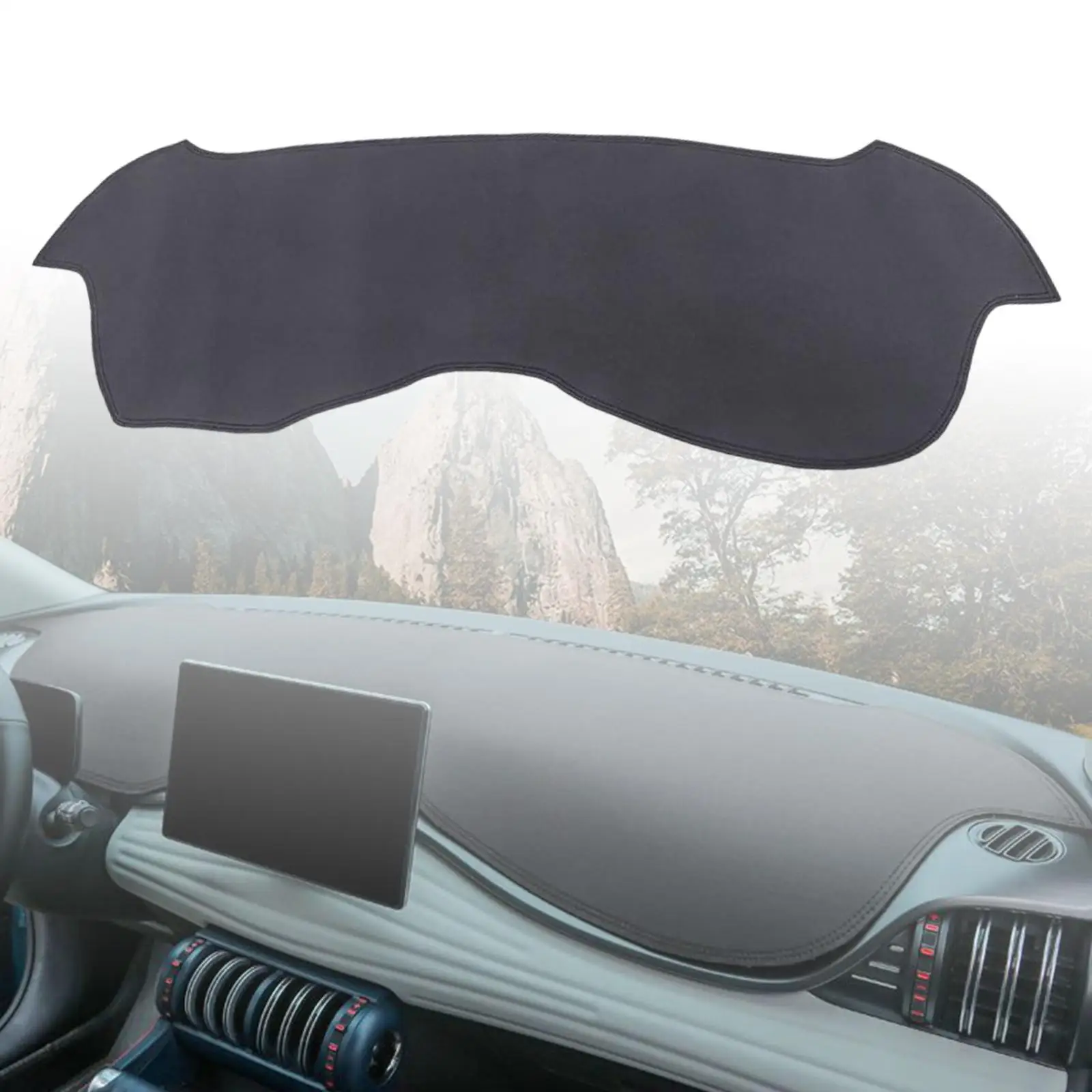 Dashboard Mat Protector Wear Resistant for Byd Atto 3 Auto Accessories Black