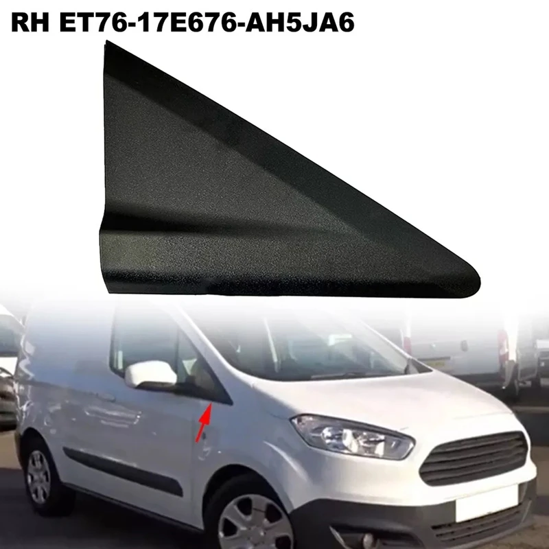 กระจกรถแผ่นสามเหลี่ยมด้านหน้ากระจกมองหลัง A-Pillar แผ่นสามเหลี่ยม Trim สําหรับ Transit