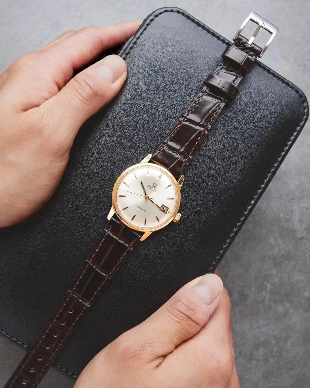 Crocodile Leather Strap Quick Release Genuine Leather Band Fit For Cartier Multiple Colors and Sizes Universal Man Women