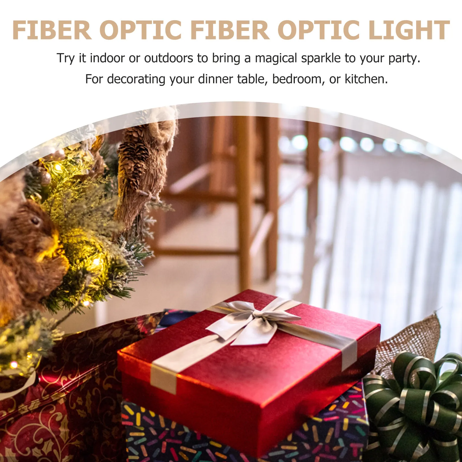 Colorful LED Color Changing Fiber Optic Light Battery Powered ABS Base Romantic Home Party Decoration Fiber Optic Lamp
