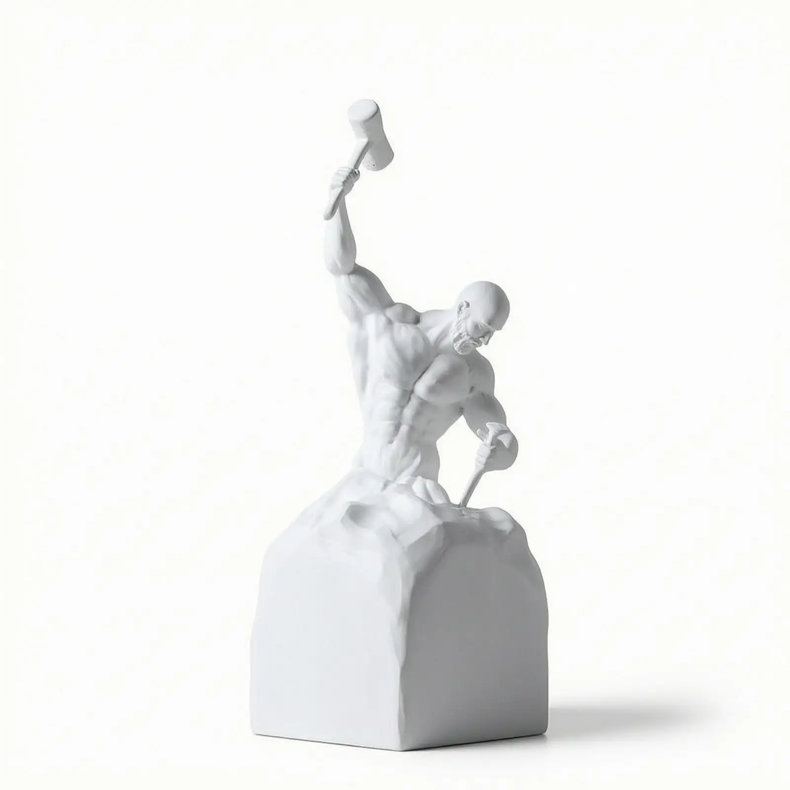 Human Figure Sculpture Small Desktop Statue Unique for Bookshelf, Art Collectors