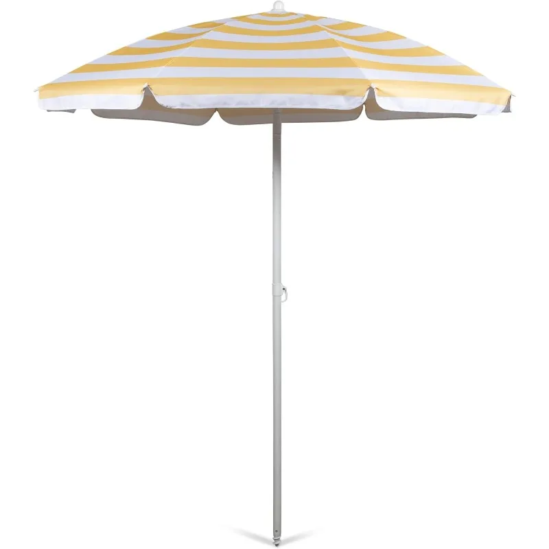 Outdoor Canopy Sunshade Beach Umbrella 5.5', Small Patio Umbrella, Beach Chair Umbrella