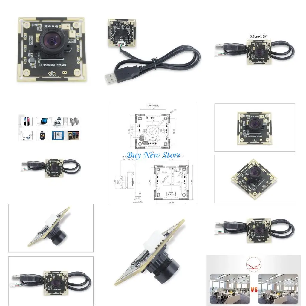 

20CE Global Shutter 1MP 120fps USB Camera Module High Speed Monochrome Black White