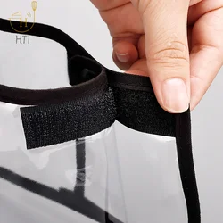 미용사 비산 방지 헤어 신발 커버, 이발소 헤어 커팅, 특수 안티 헤어 슬래그, 투명 오버슈즈, 1 쌍