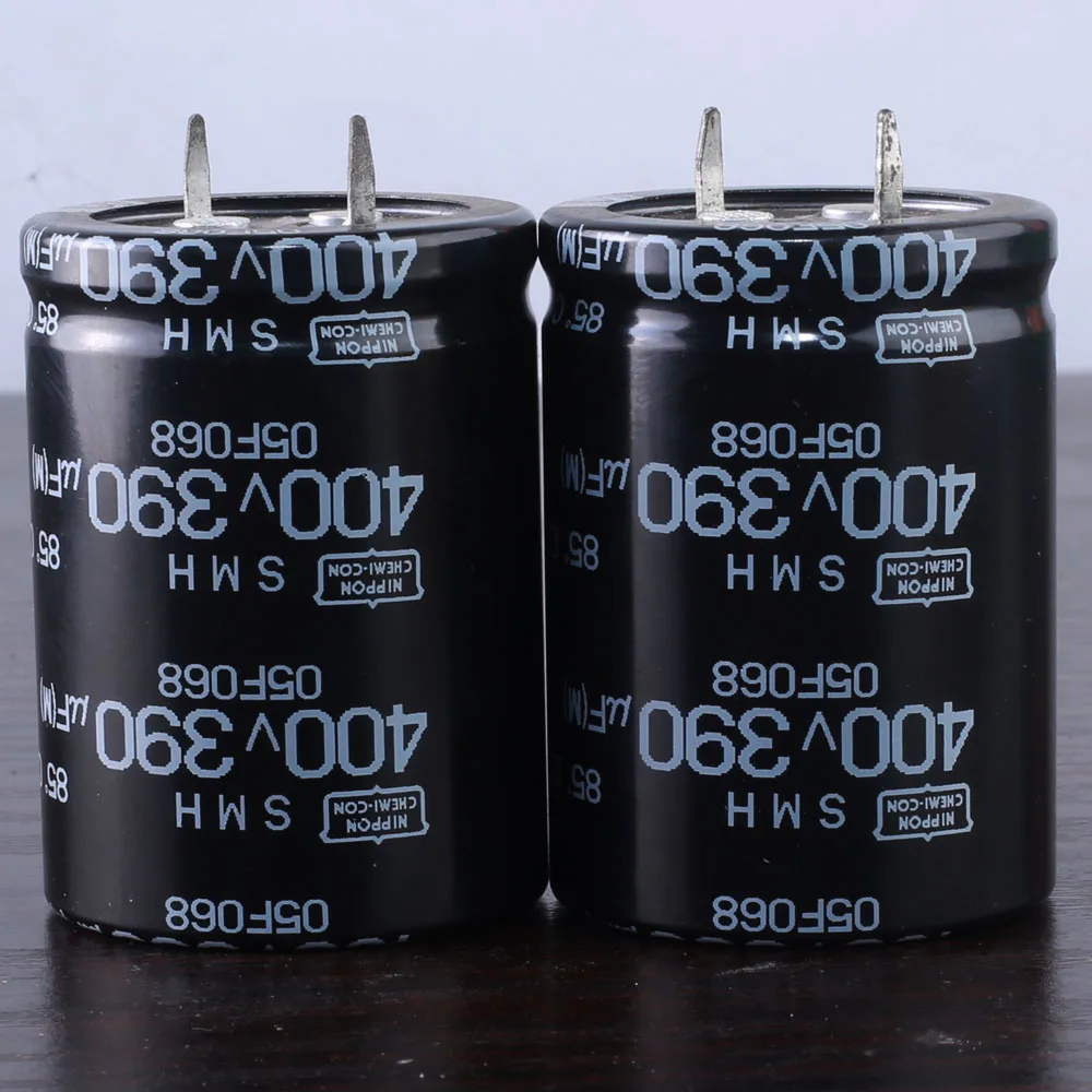 

2pcs NCC Nippon Chemi-Con SMH 390mfd 400v 390uf electrolytic Capacitor caps