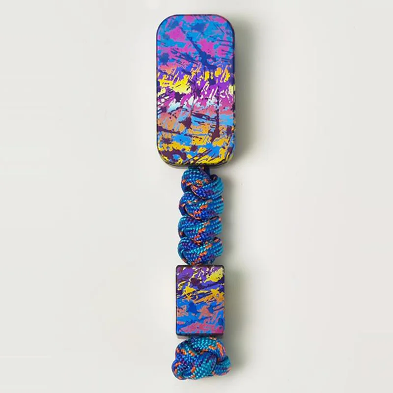 TIFIRE EDC クール カラフル フィジェット スライダー チタン合金 ディンディン プッシュ スライダー オフィス ストレス解消おもちゃ ADHD 抗不安 フィジェットおもちゃ