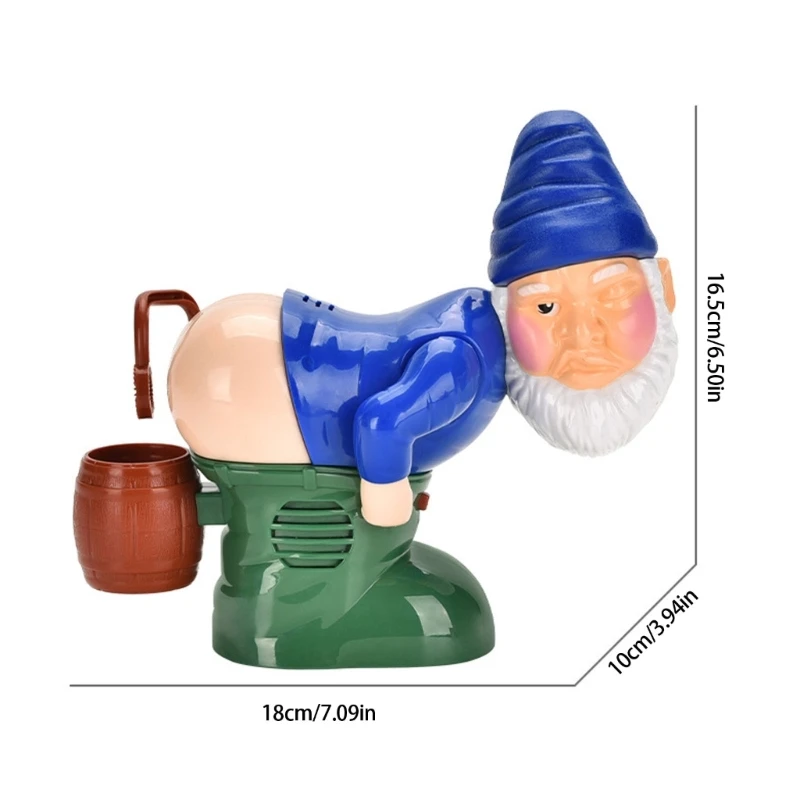 Christmas Theme Bubble Blower Machine With Light Sound Dwarf Design Bubble Toy For Children Party Celebration Gathering 15UB