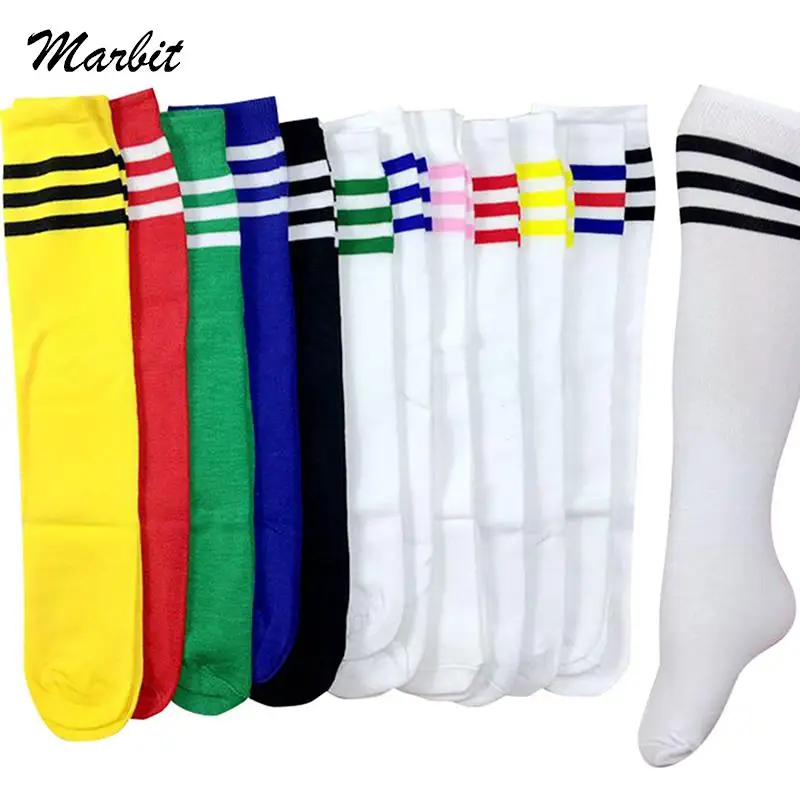 1Pair Soccer Baseball Ankle Adults Children Socks Football Sports Socks Long Knee Cotton Spandex Kids Legging Stockings