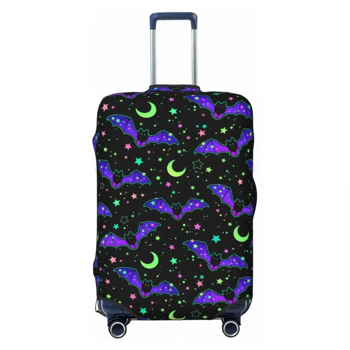 

Custom Starry Sky Halloween Bats Luggage Cover Protector Fashion Travel Suitcase Protective Cover for 18-32 Inch