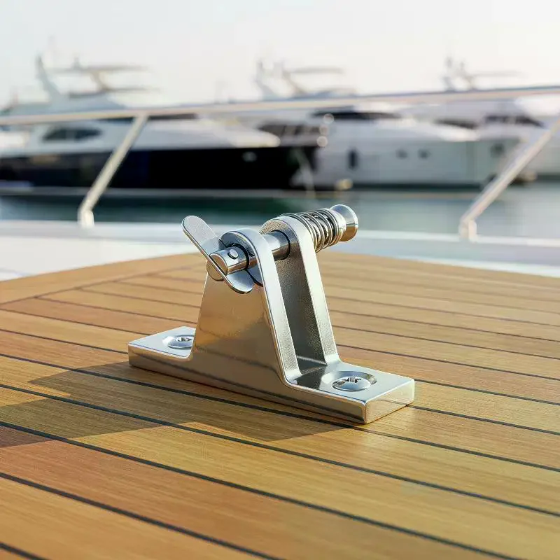 Boat Bimini 316 Stainless Steel Deck Hinge Mount Fitting 1Pc Corrosion Proof Marine Part for Fishing Boat Sailing