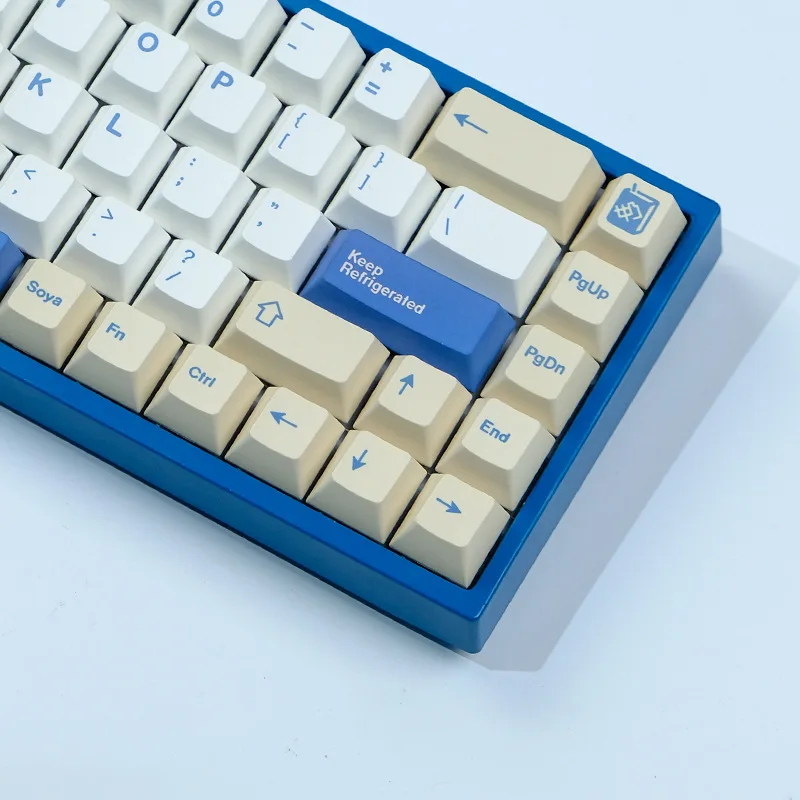 

GMK Soy Milk Cute Cartoon Theme Soyamilk Keycaps PBT Hot Sublimation Original English Korean Mechanical Keyboard