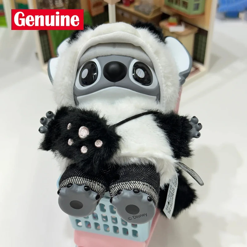 جديد حقيقي ديزني ستيتش جينز سلسلة الباندا المحدودة أفخم Peluche أنيمي الدمى المعلقات سلاسل المفاتيح الديكور لطيف هدية عيد ميلاد