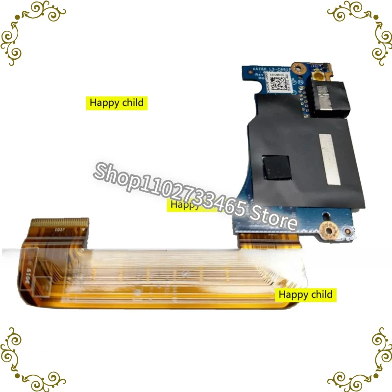 AAZ80 LS-C881P USB SD Card Reader I/O Board For Dell XPS 13 9350 9360 H2P6T