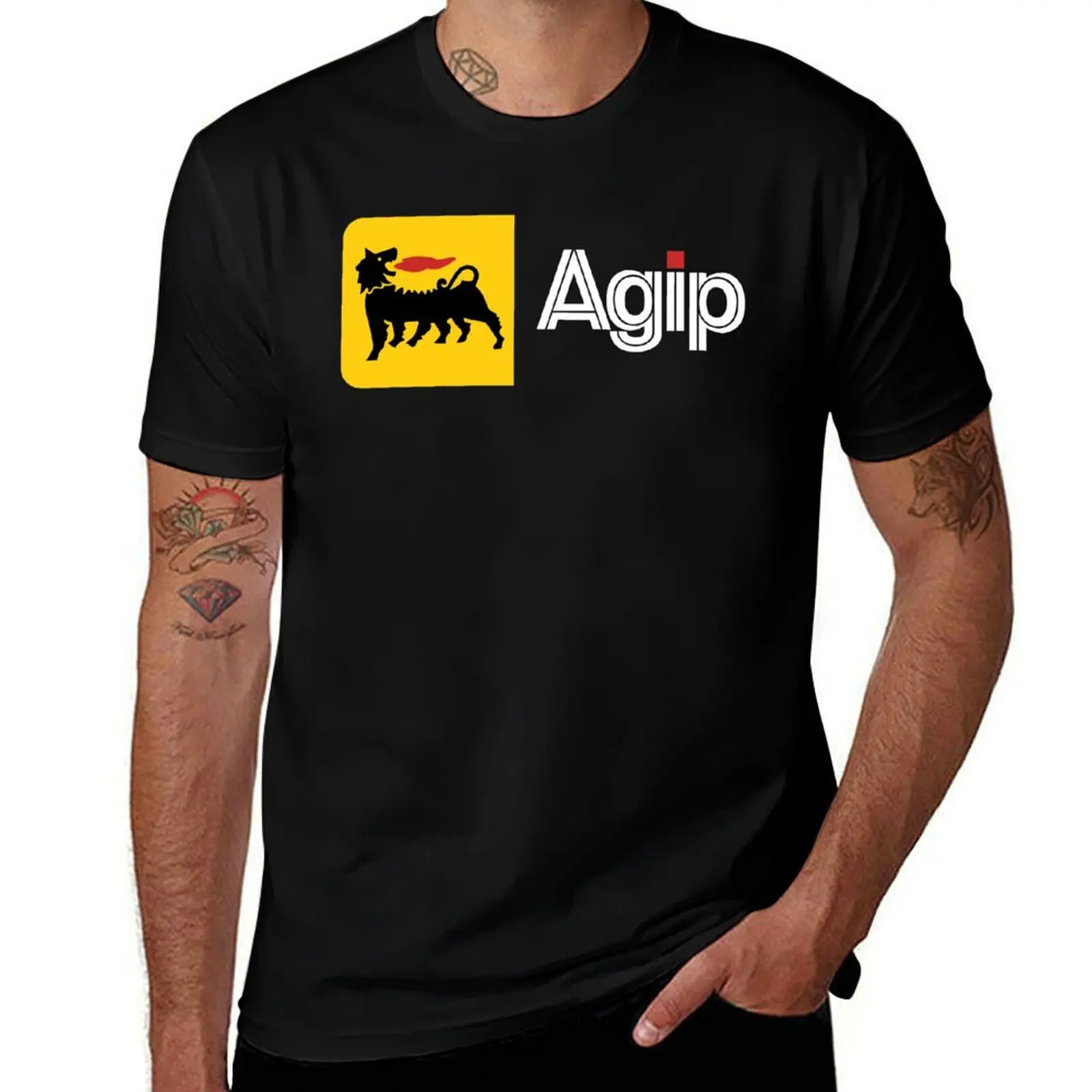

Agip Engine Oils Car T-Shirt t shirts for man cotton soft t shirt for man t shirts for man pack white T-shirt