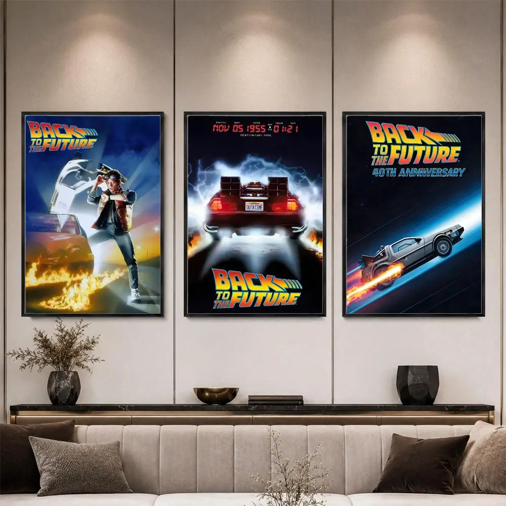 Movie Back To The Future Marty McFly Poster HD PP Waterproof Eco-Friendly For Kitchen Bathroom Wall Art Bedroom Home Decor