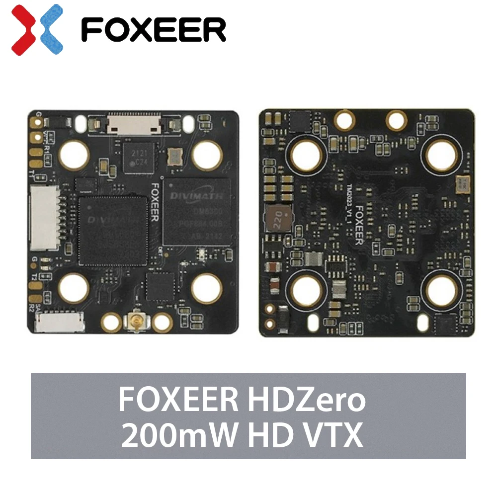 

Foxeer HDZero VTx Race 3-6S 40CH 5.8GHZ 25mw/200mw Digital HD Video FPV Transmitter VTX Compatible FatShark Skyzone FPV Goggles