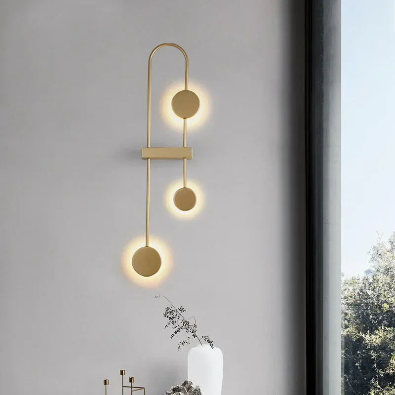 Imagem -04 - Lâmpada de Parede Moderna Led Linha Luminária Criativa Luminária Brilho para Quarto Sala de Jantar Escada Corredor Decoração de Casa