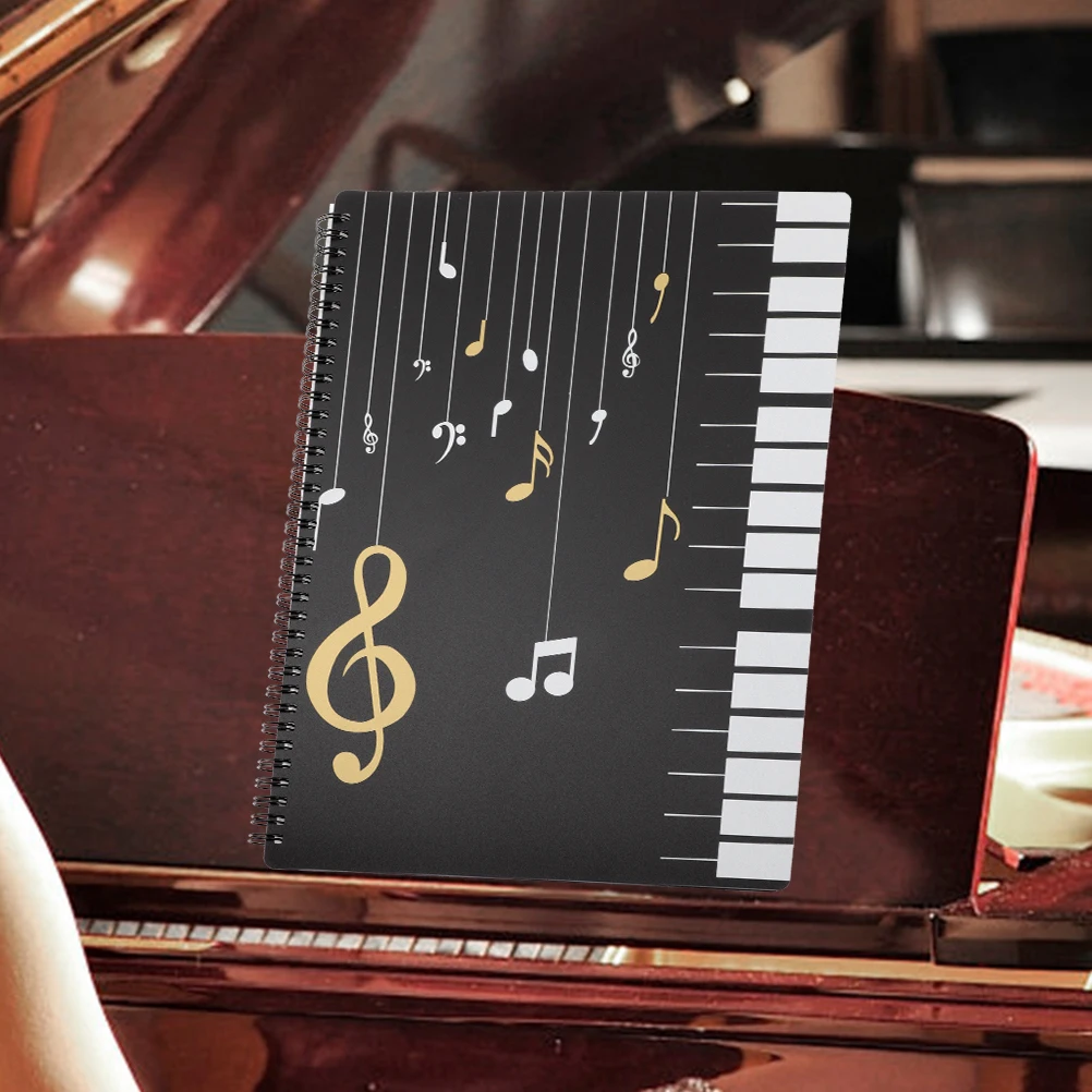

Transparent Insert Bag of Information Book According File Folder Organizer Files Piano Keys Student