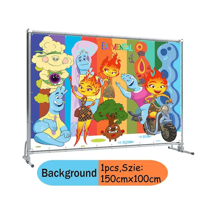 ديزني عنصري حفلة عيد ميلاد ديكور أدوات المائدة القابل للتصرف لوحة مفرش المائدة كعكة توبر راية عنصري صبي طفل لوازم الحفلات #6