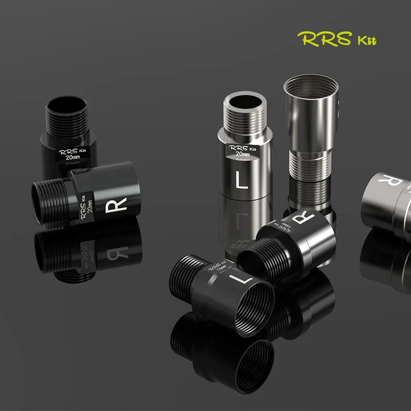 Rrskit Bicycle Pedal Chrome Molybdenum Steel Extended Axle Mountain Road Bike Extended Axle Core Crank Pedal Extension