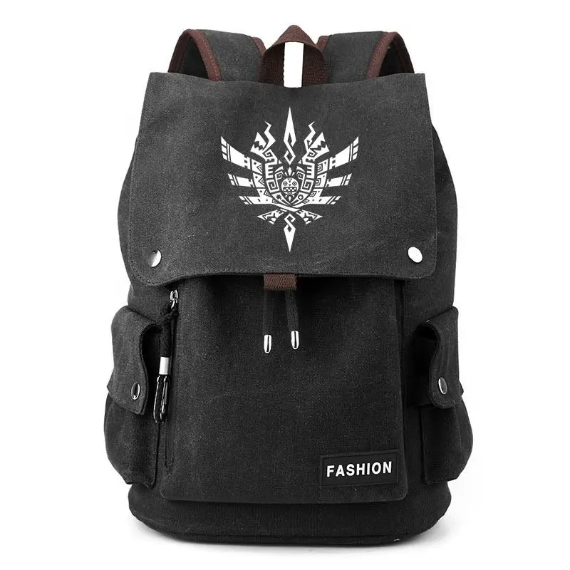 Monster Hunter Wilds Felyne Rathian Nergigante Backpack Men Women Game  Backpack Unisex Shoulder Backpack