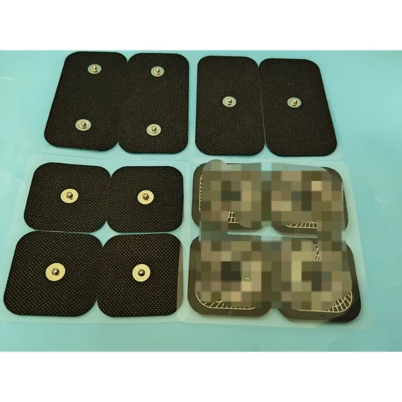 40 stücke Neue Schwarz Ersatz Elektroden 3,7 MM Selbstklebende Nieten Pads Für compx EMS Muskel stimulator Elektrotherapie Massage