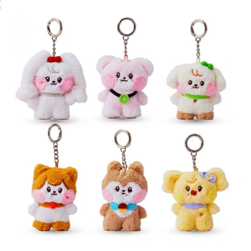 Cute Korean Popular Fashion Women's Group mini Jang Wonyoung Plush Doll Pendant Cartoon Doll Bag Hanging Gift