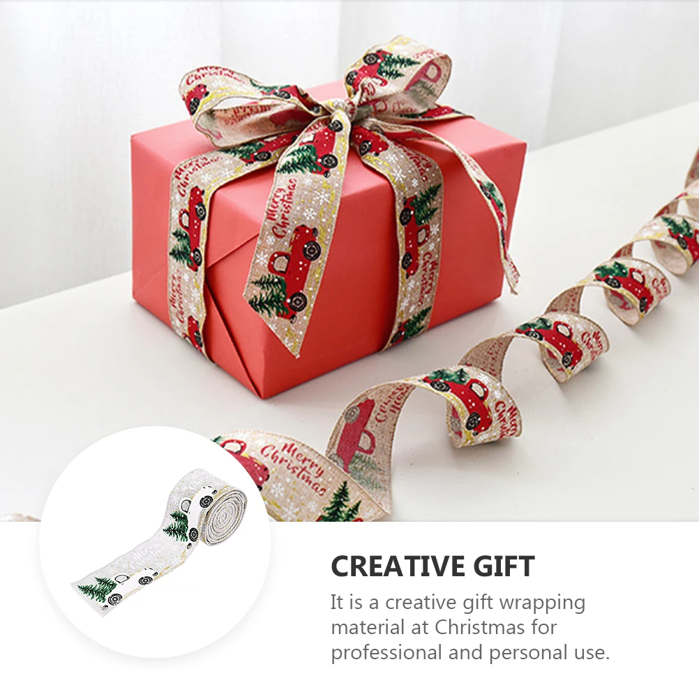 

3pcs 3 Rolls Christmas Design Ribbon Creative Gift Wrapping Craft Diy Decorative Ribbon For Party Wedding Xmas Gift Bow