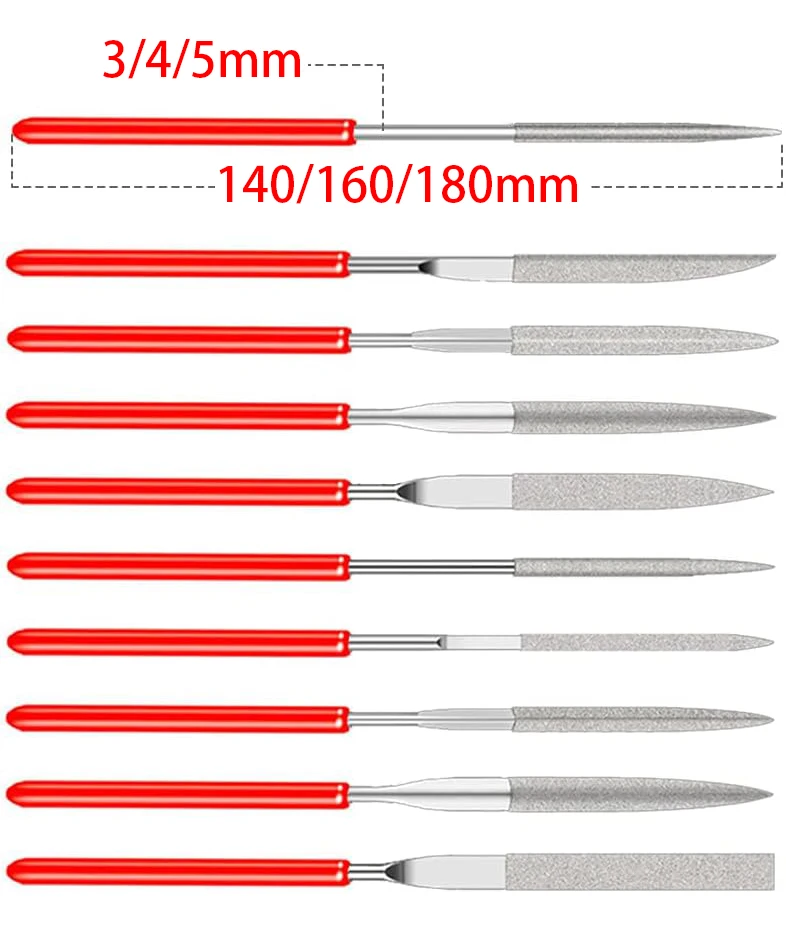 Peijian Mini Needle File Small Metal Riffler Files Jewelers File Precision Hand Tools For Glass, Wood, Stone, And Jewelry