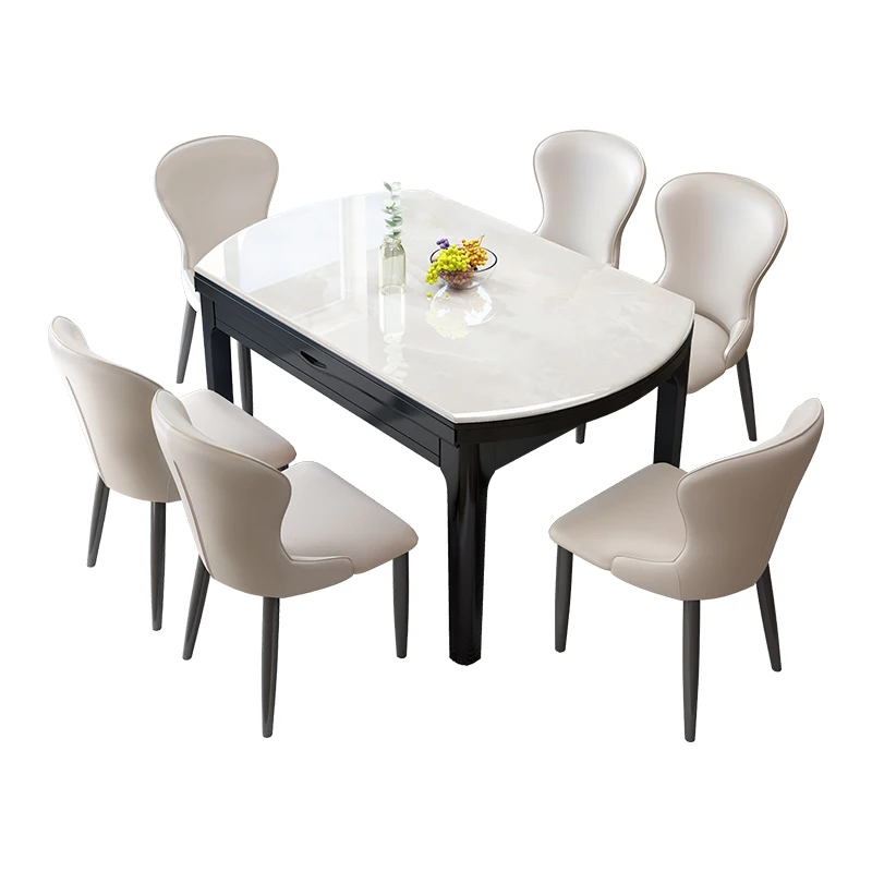 Marble Mobile Dining Table Side Restaurant Conference Kitchen Study Dining Table Gaming Mesas De Comedor Commercial Furniture