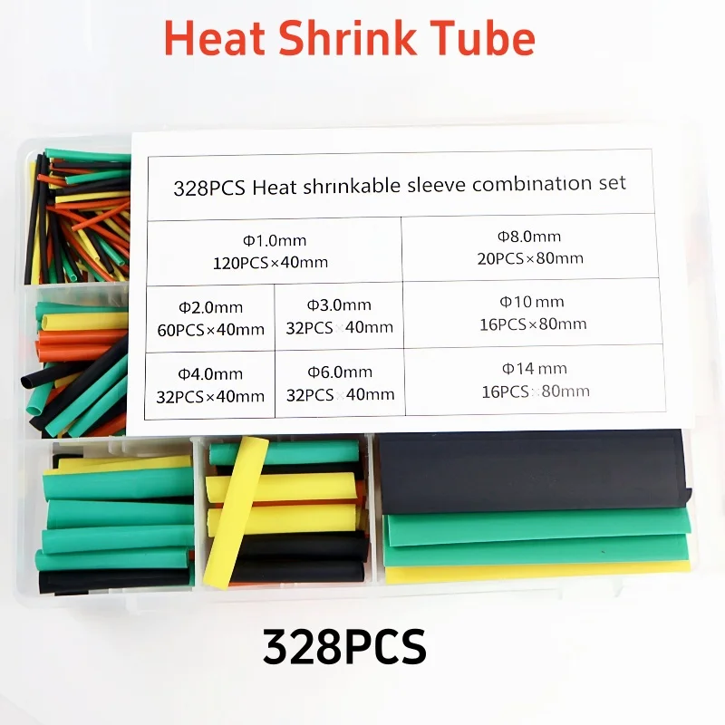 Heat Shrink Tube Kit Thermoresistant Tubing Heat Shrink Wire Wrapping Electrical Connection Cable Insulation Sleeved Protecter