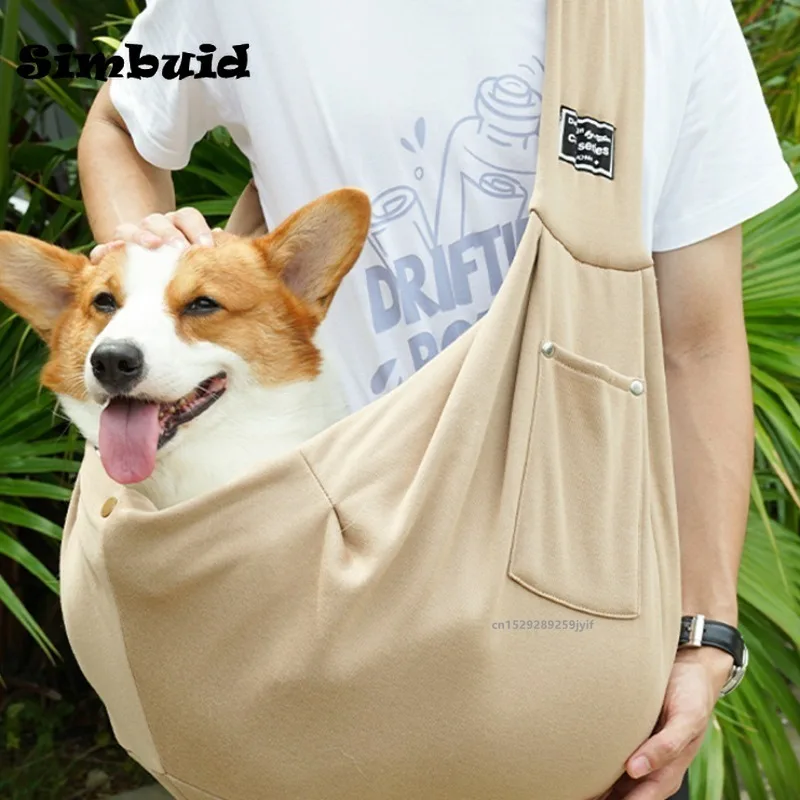 Comfortable Dog Bag Pet Out Crossbody Shoulder Bag Outdoor Travel Portable Cat Puppy Sling Bag Tote Pet Carrying Supplies