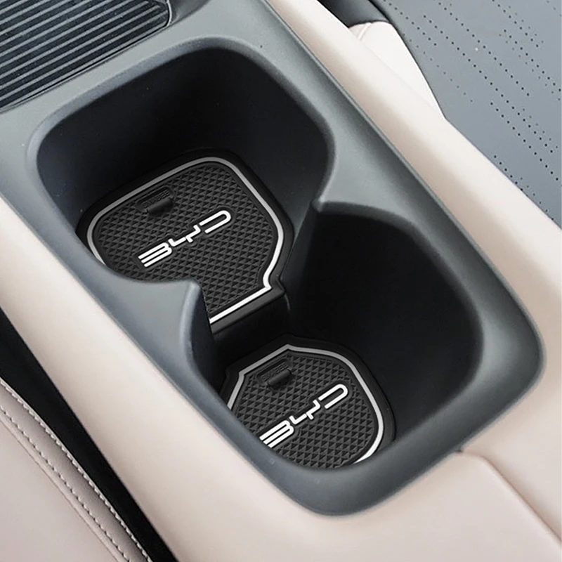 For BYD Seagull 2023-2024 Anti-Slip Gate Slot Mat Door Groove Pad Cup Holder Interior Accessories Rubber Byd Seagull Accessories