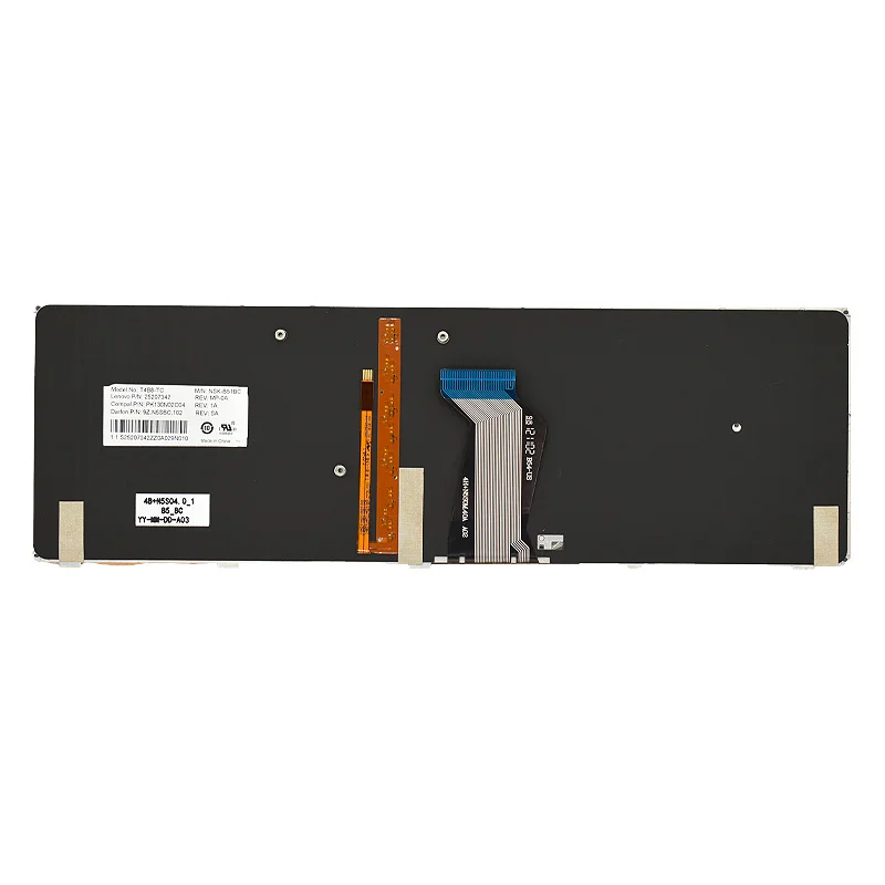 Teclado de ordenador portátil con retroiluminación, accesorio para Lenovo IdeaPad Y580, Y580N, Y580NT, T4b8, 25203133, 25207342, PK130N02C04, RU US, nuevo