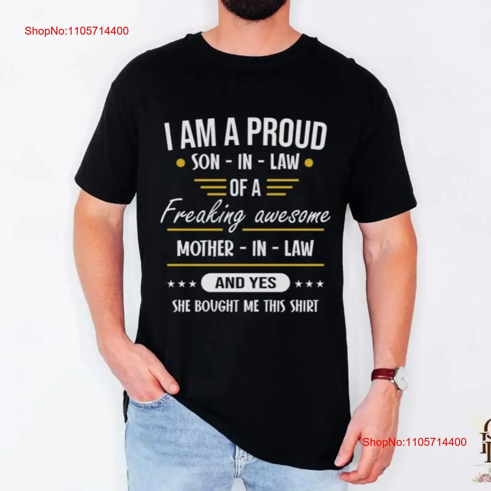 I Am a Proud Son in Law T Shirt Family Appreciation Thoughtful for Laws Casual Wear vintage Washed designer clothes Unisex